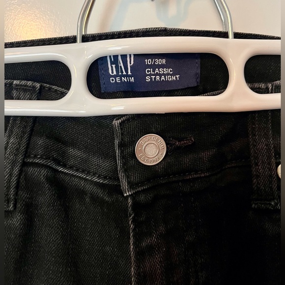 GAP Black Classic Straight Denim Jeans - Picture 2 of 5